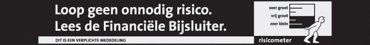Financiële bijsluiter groot risico