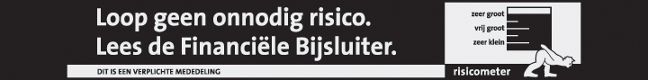 Financiële bijsluiter zeer groot risico